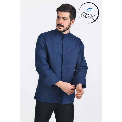 Chef jacket Vin navy incl. Comfort Stretch