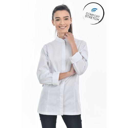 Chef jacket Vina white incl. Comfort Stretch