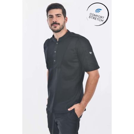 Chef jacket ICE SS Black incl. Comfort Stretch