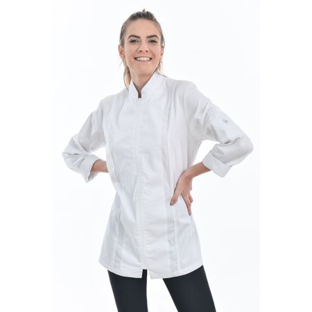 Chef Works Women's Ladies Volnay Chefs Jacket Short Sleeved Coat Top 
